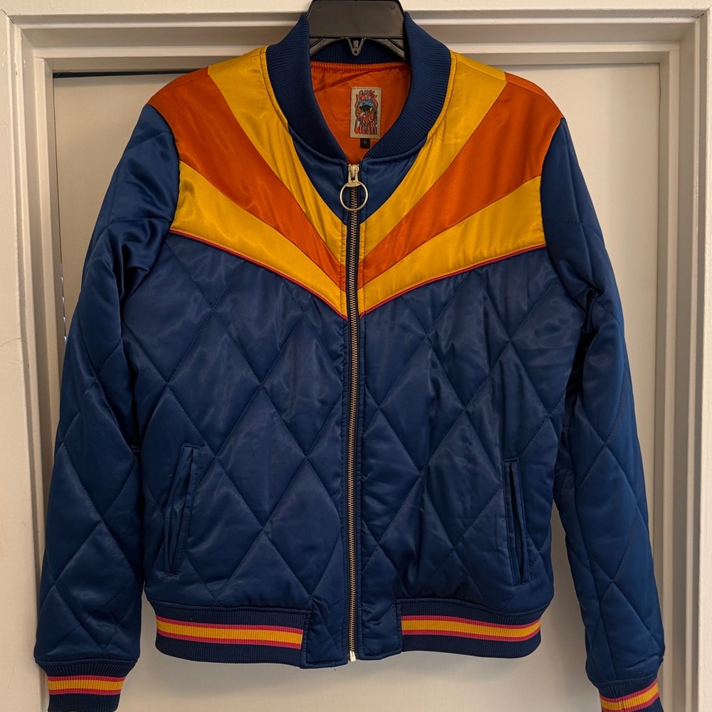 Classic Rock Couture Quilted Bomber Jacket - New Without Tags